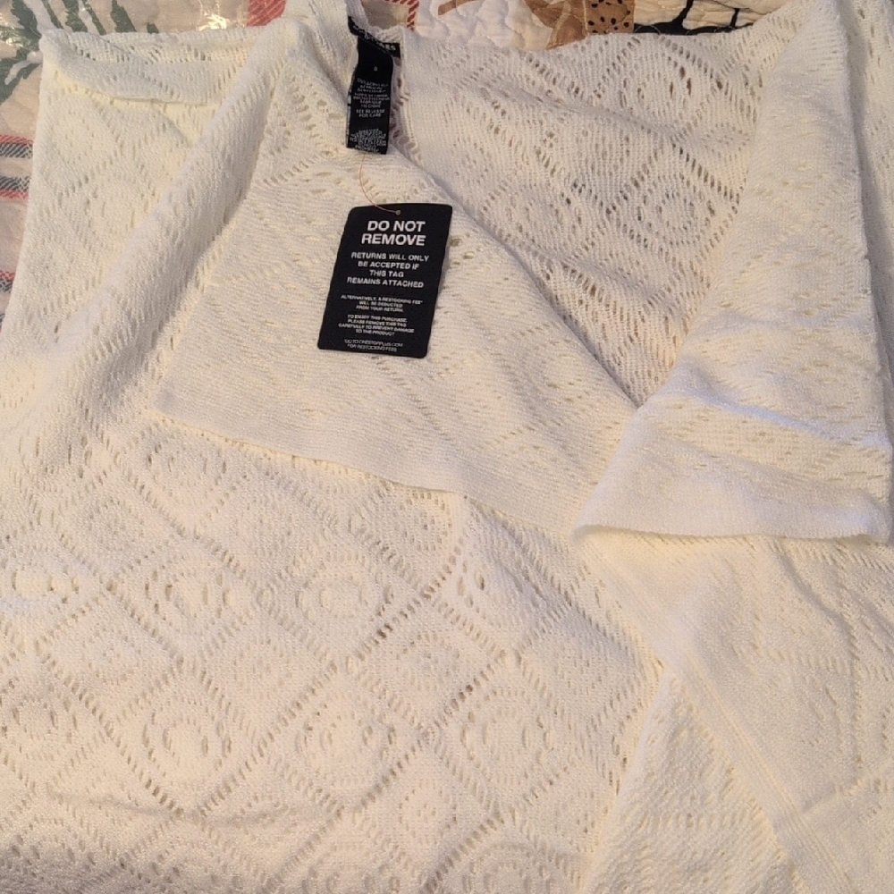 Elegant White Lace Sweater